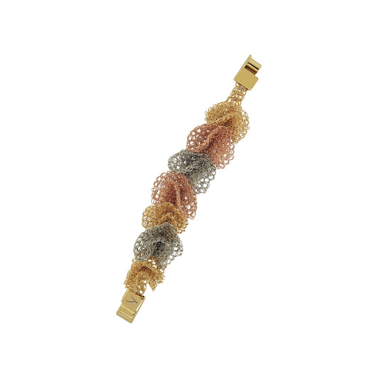 Pulseira de Crochê Reef Trio Gold Ocean Dreams