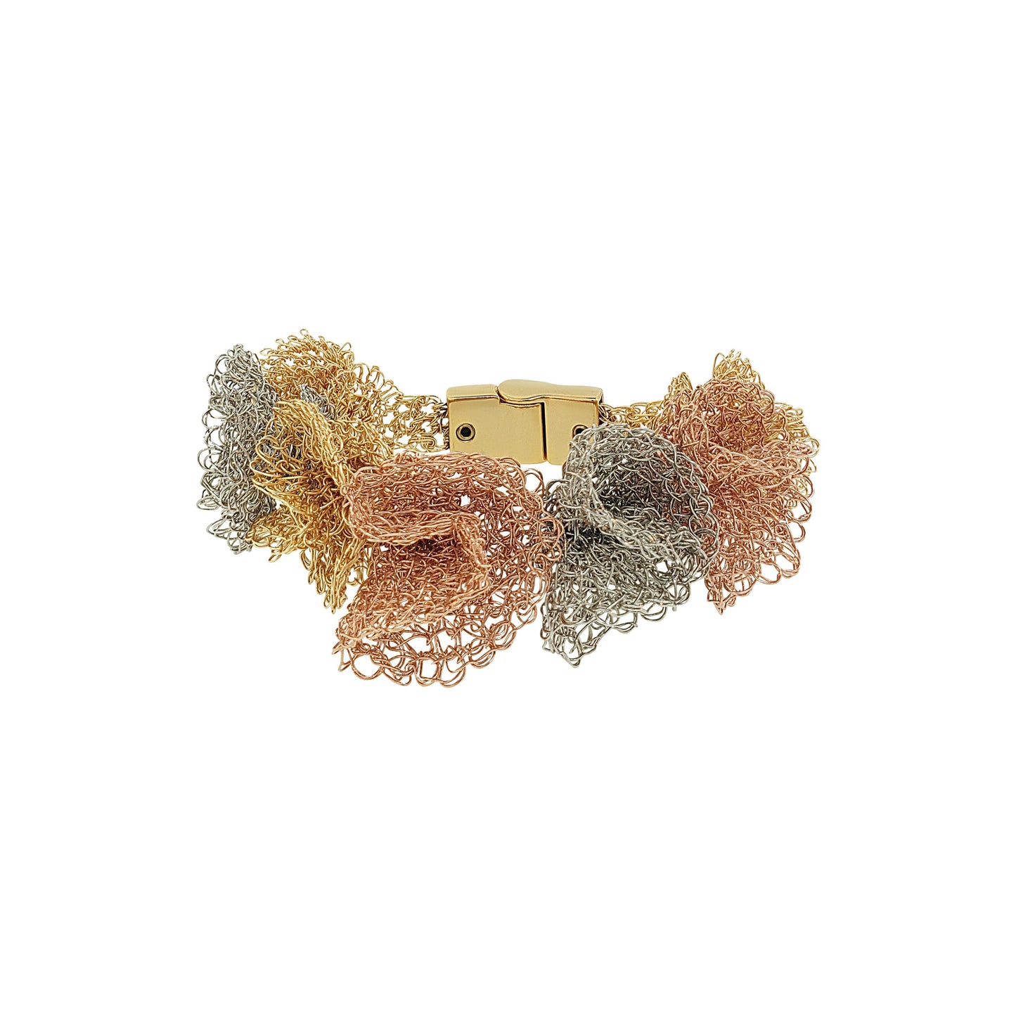 Pulseira de Crochê Reef Trio Gold Ocean Dreams