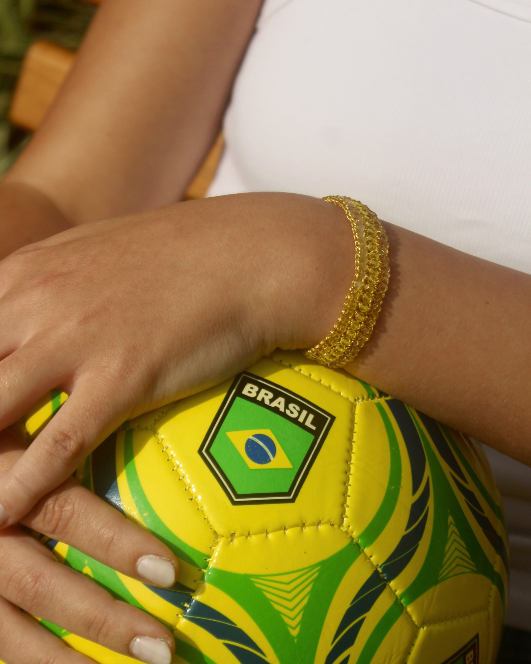 Bracelete de Crochê Ziggy Mix Yellow