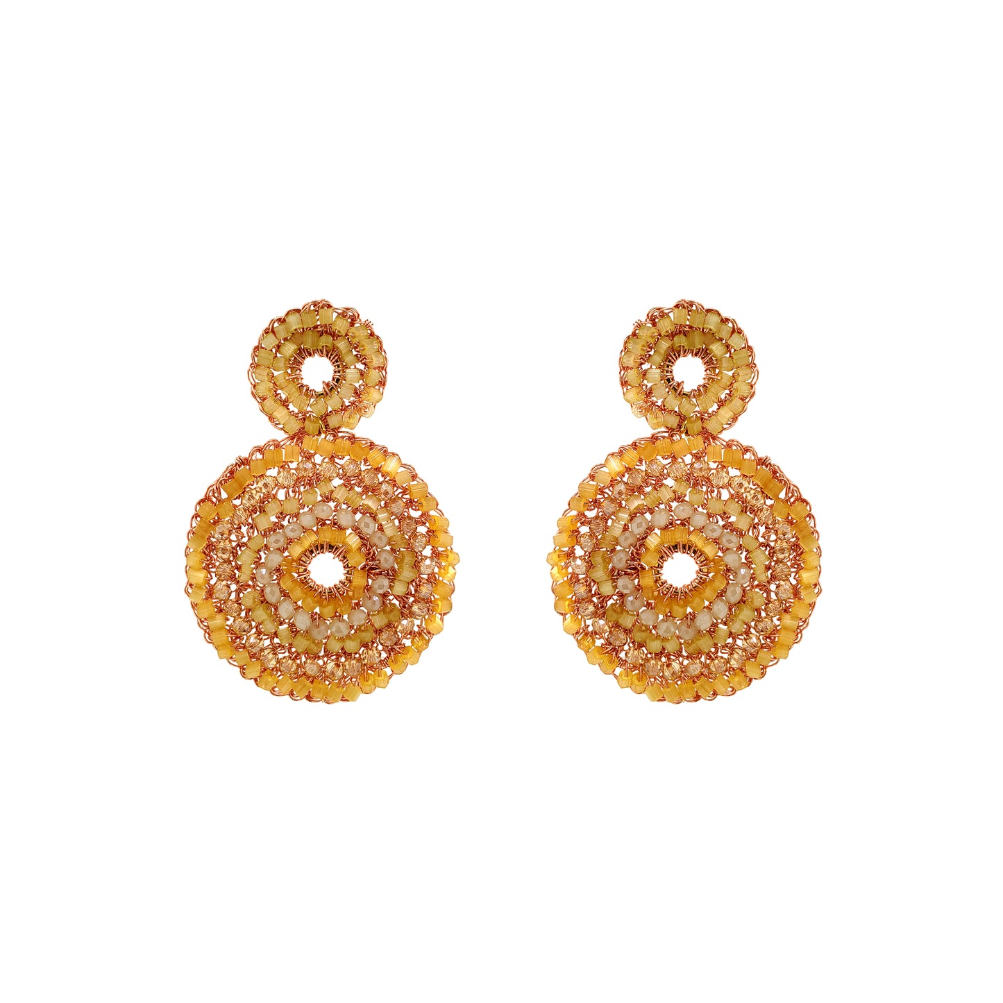 Brinco de Crochê Gia Duo Butter