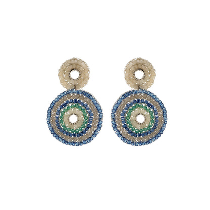 Brinco de Crochê Mandala Unique Caribbean