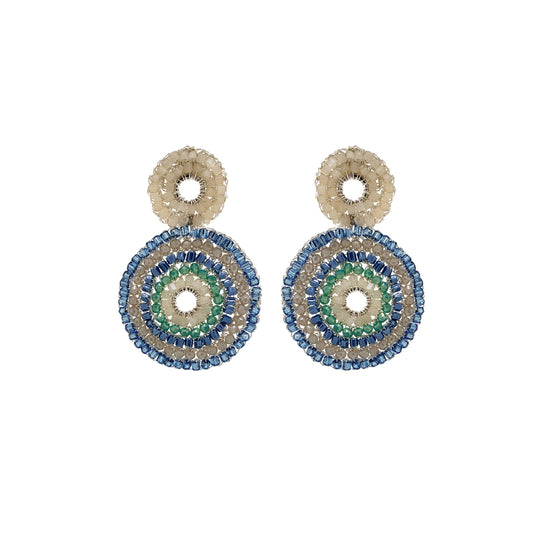 Brinco de Crochê Mandala Unique Caribbean