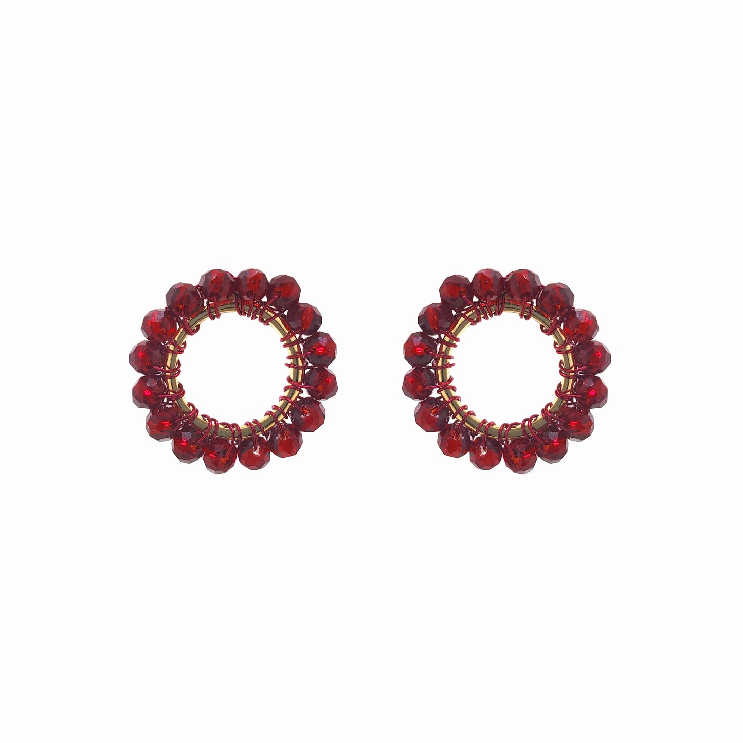 Brinco de Crochê Molly Wild Cards Vermelho