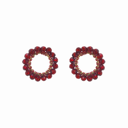 Brinco de Crochê Molly Wild Cards Vermelho