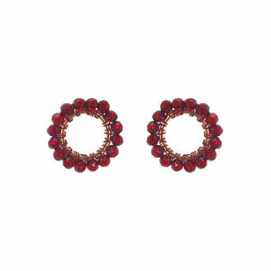 Brinco de Crochê Molly Wild Cards Vermelho