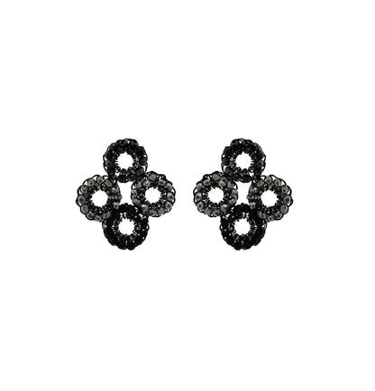 Brinco de Crochê Clubs Wild Cards Preto