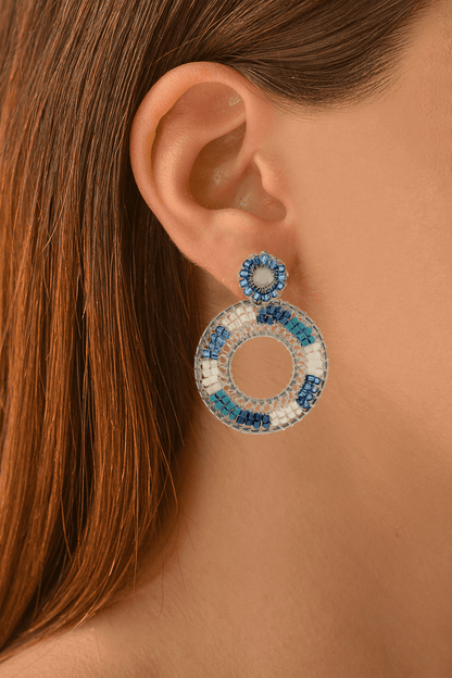 Brinco de Crochê Mandala Vazada Caribbean