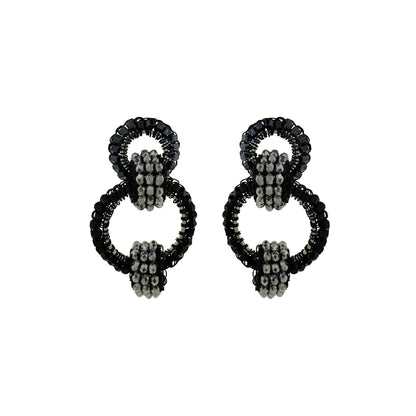 Brinco de Crochê High Roller Duo Wild Cards Preto