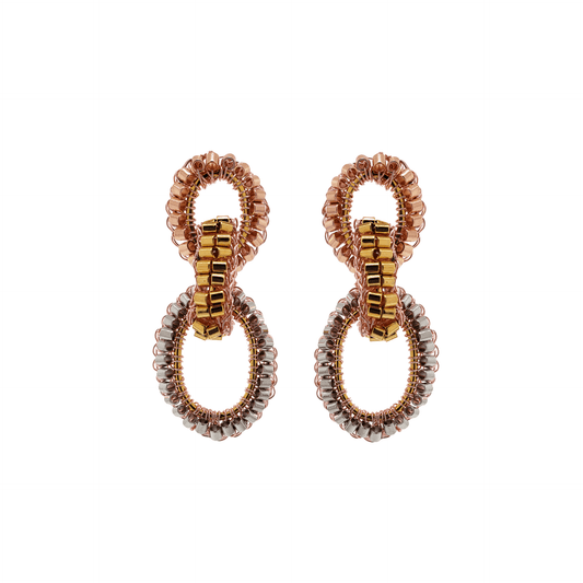 Brinco Elos Mini Trio Argolas Gold