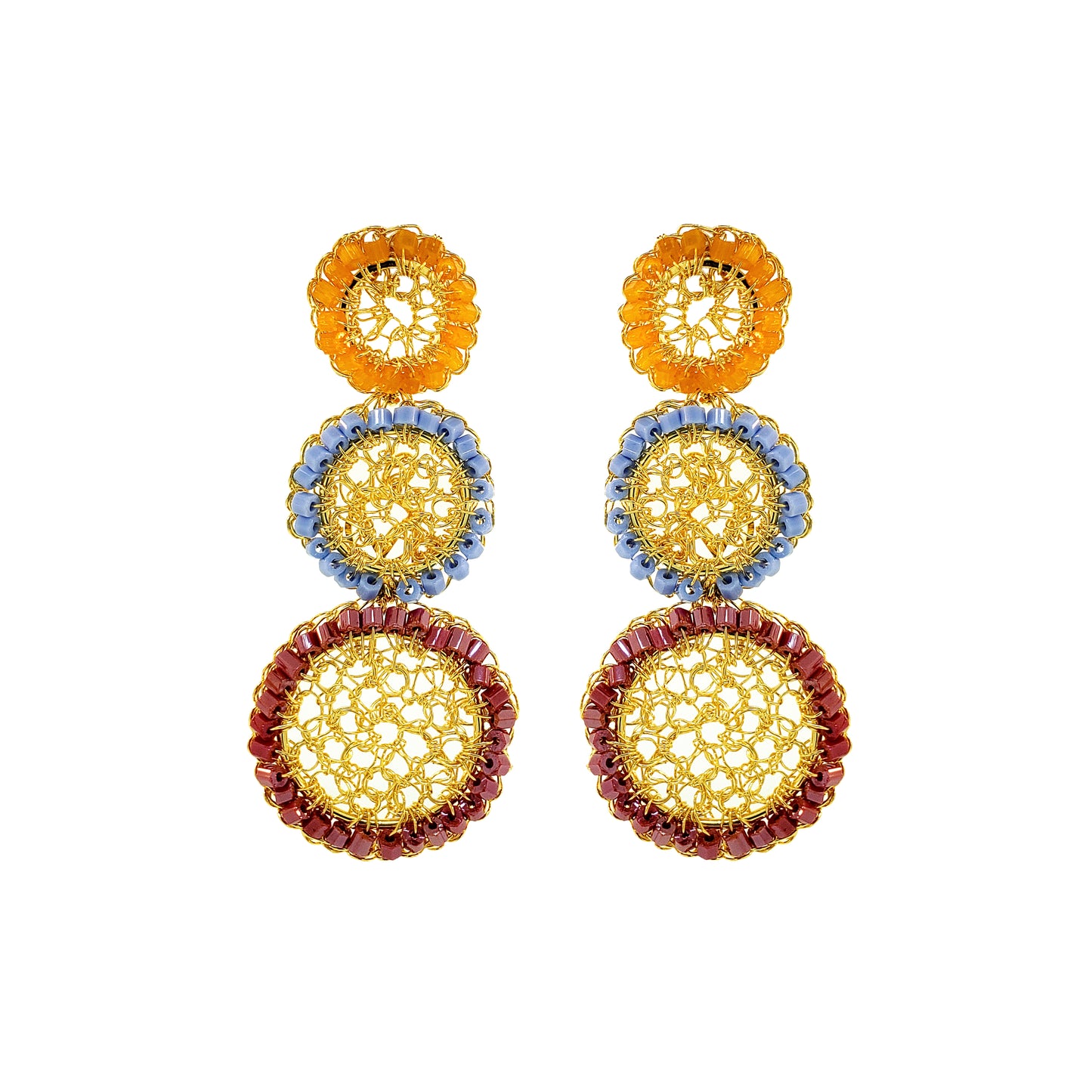 Brinco e Crochê Patch Trio Sunrise Mix