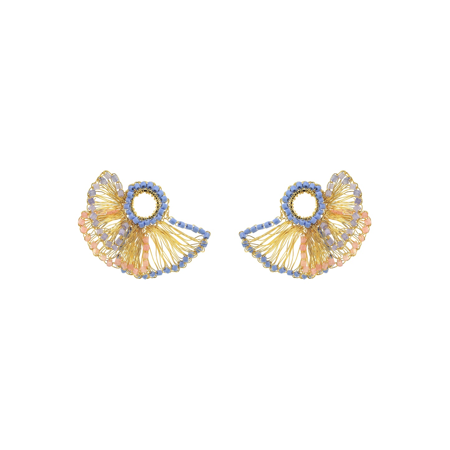 Brinco de Crochê Feather Post Infinite Love Mix