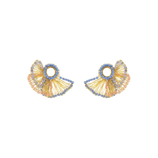 Brinco de Crochê Feather Post Infinite Love Mix
