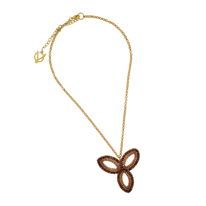 Colar de Crochê Elements Castanho