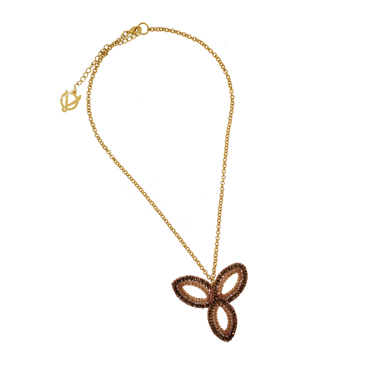 Colar de Crochê Elements Castanho