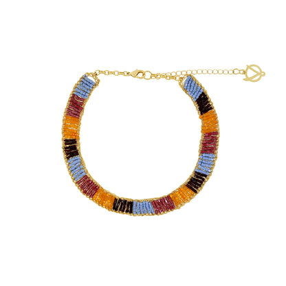 Choker de Crochê Maya Sunrise Mix