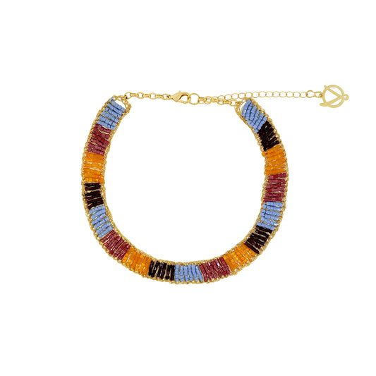 Choker de Crochê Maya Sunrise Mix