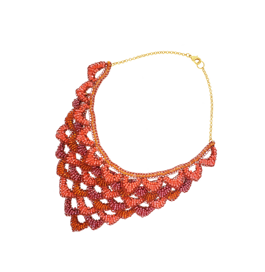 Colar de Crochê Mermaid Maxi Ocean Dreams Coral