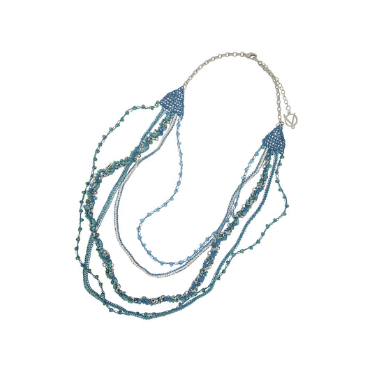 Colar de Crochê Waves Ocean Dreams Azul
