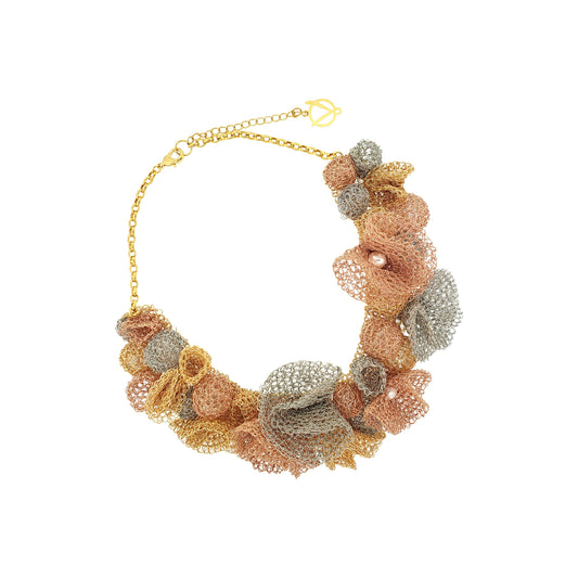 Colar de Crochê Reef Maxi Trio Gold Ocean Dreams