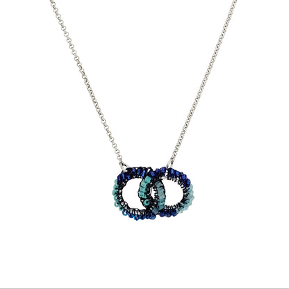 Colar de Crochê Nova Azul Sale