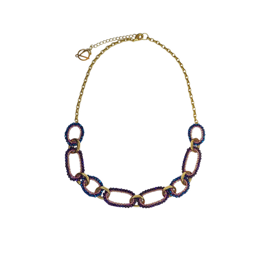 Colar de Crochê Urban Links Roxo Sale