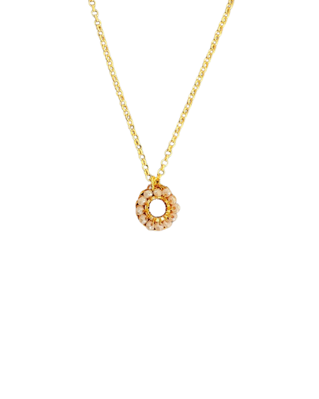Colar de Crochê Mini Esfera Nude Sale
