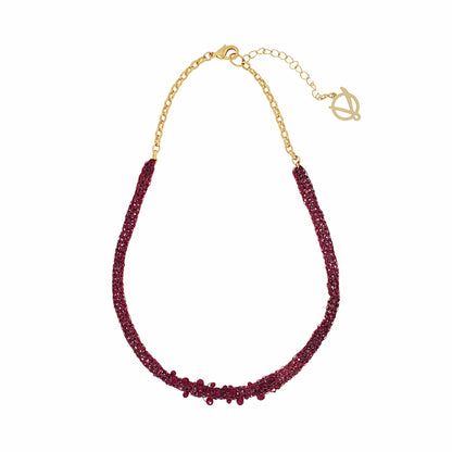 Colar de Crochê Wild Cards Vermelho