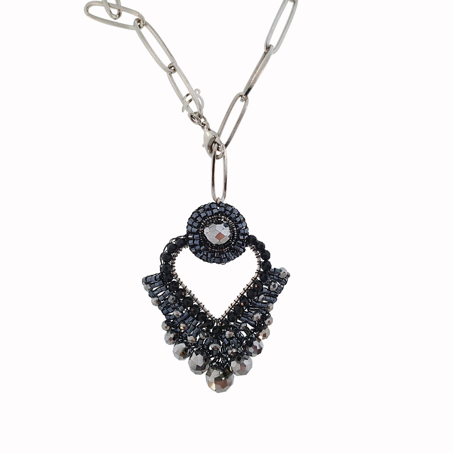 Colar de Crochê Queen's Heart Maxi Wild Cards Preto