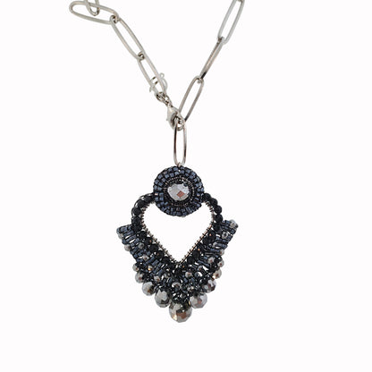 Colar de Crochê Queen's Heart Maxi Wild Cards Preto