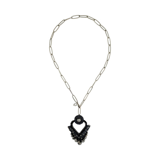 Colar de Crochê Queen's Heart Maxi Wild Cards Preto