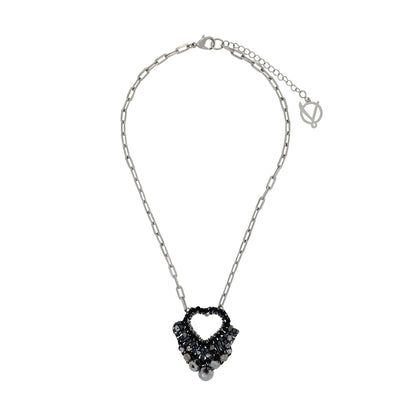Colar de Crochê Queen's Heart Wild Cards Preto
