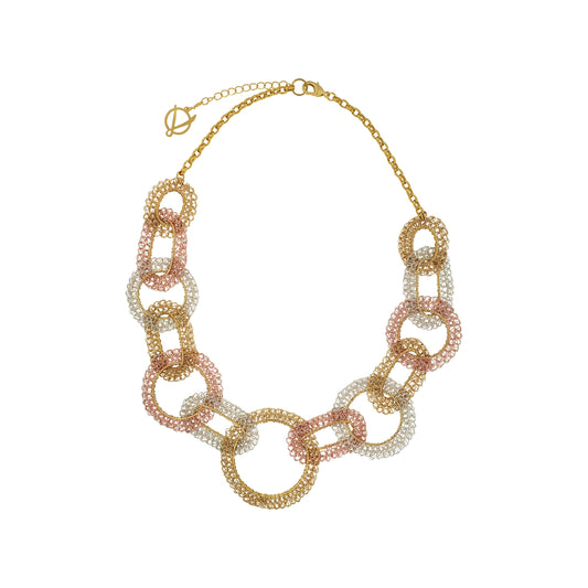 Colar de Crochê Artemis Maxi Chronos Legacy Trio Gold
