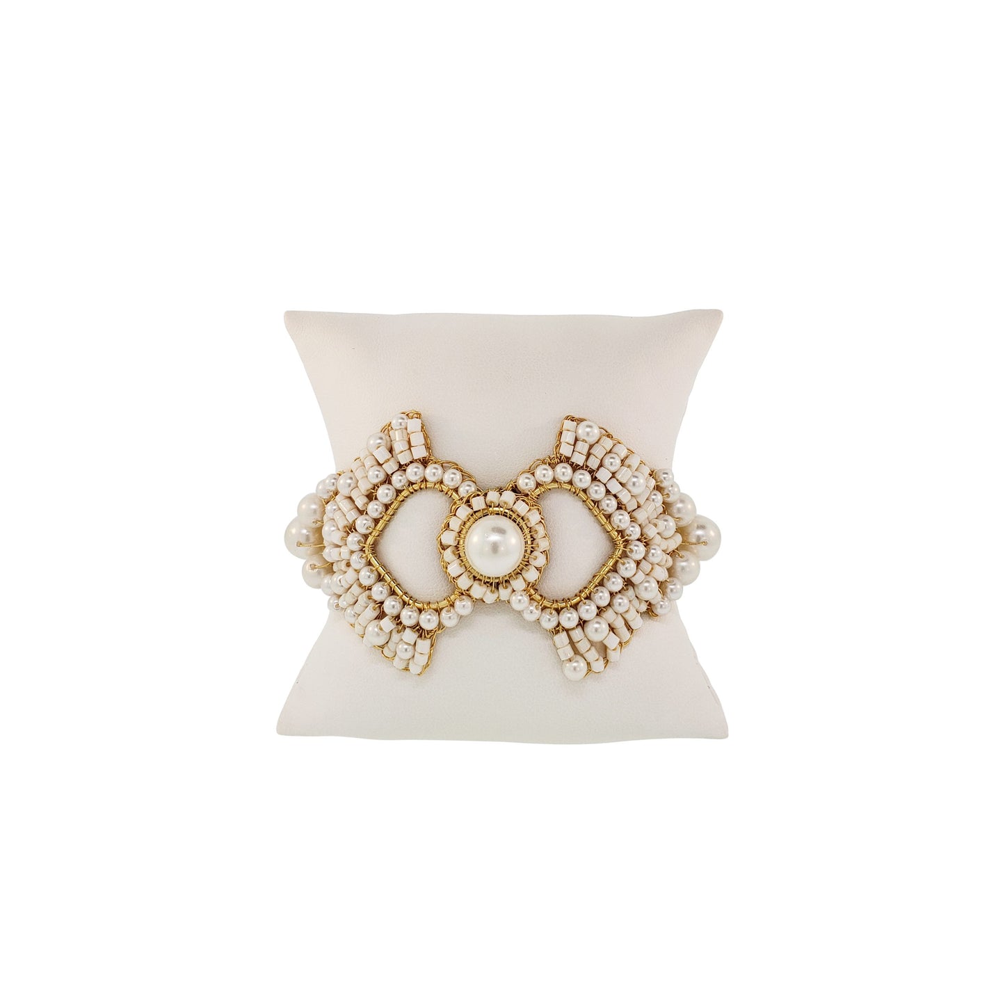 Bracelete de Crochê Queen's Heart Wild Cards Pérola