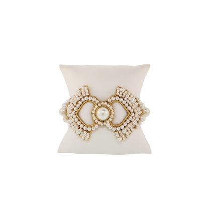 Bracelete de Crochê Queen's Heart Wild Cards Pérola