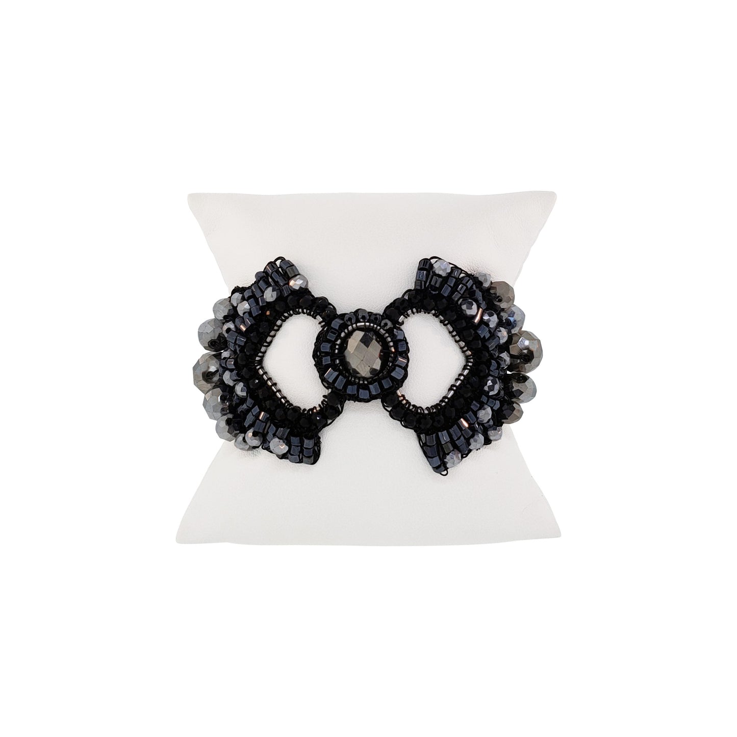Bracelete de Crochê Queen's Heart Wild Cards Preto