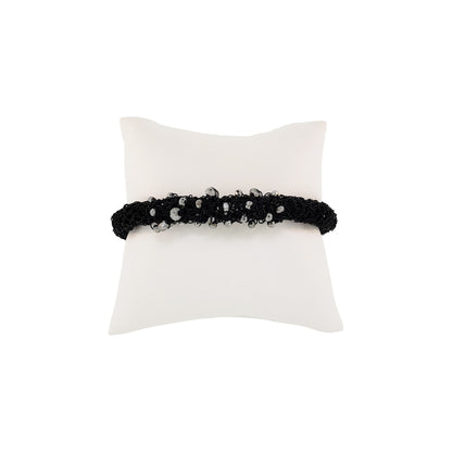 Bracelete de Crochê Wild Cards Preto