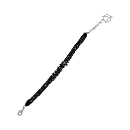 Bracelete de Crochê Wild Cards Preto