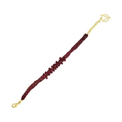 Bracelete de Crochê Wild Cards Vermelho