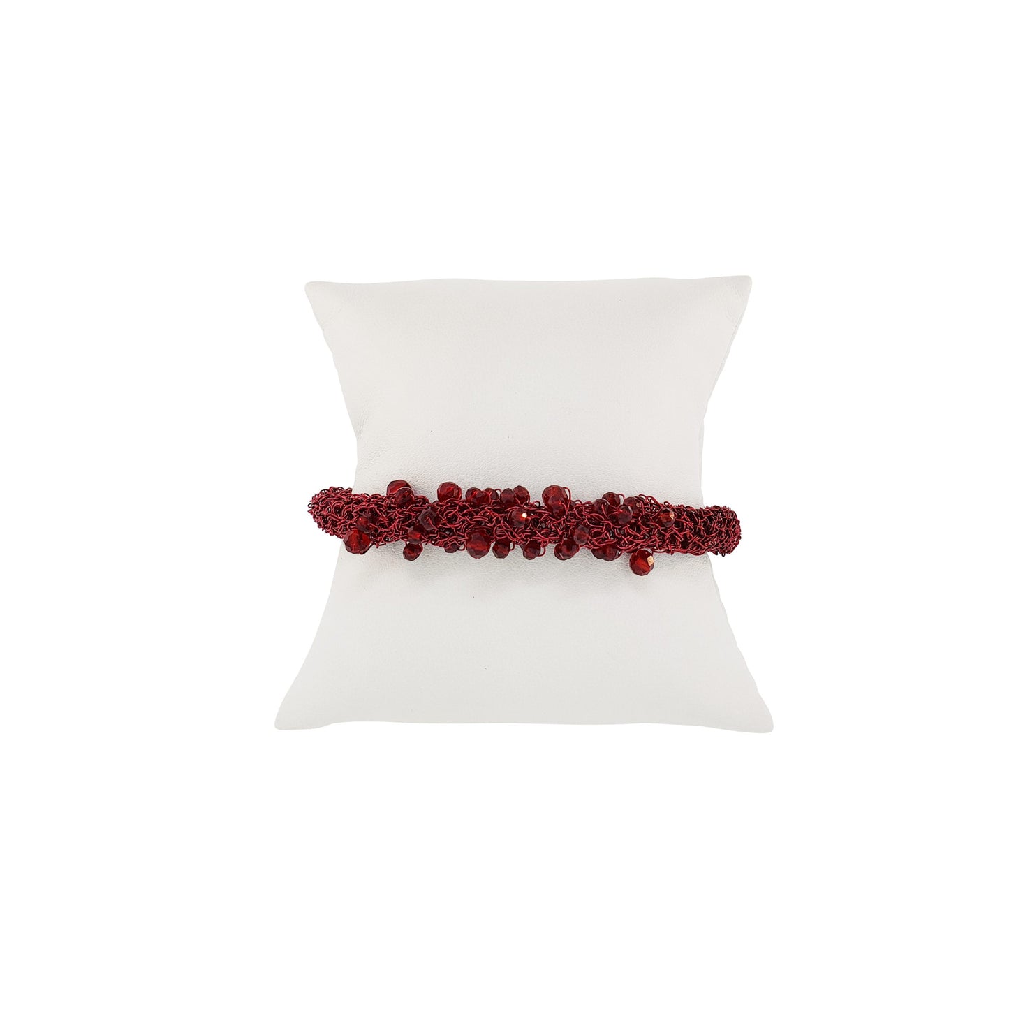 Bracelete de Crochê Wild Cards Vermelho