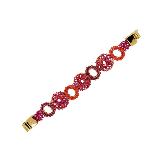 Bracelete Moira Aurora Rosa