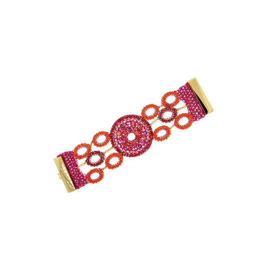 Bracelete Moira Maxi Aurora Rosa
