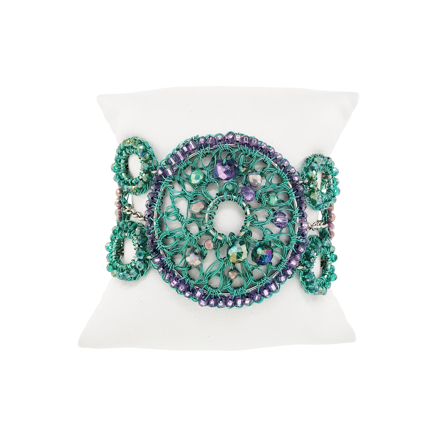 Bracelete Moira Maxi Aurora Lilás e Verde Sale