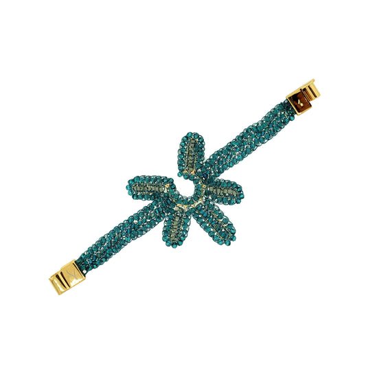 Bracelete de Crochê Solara Teal