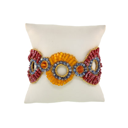 Bracelete de Crochê Aura Sunrise Mix