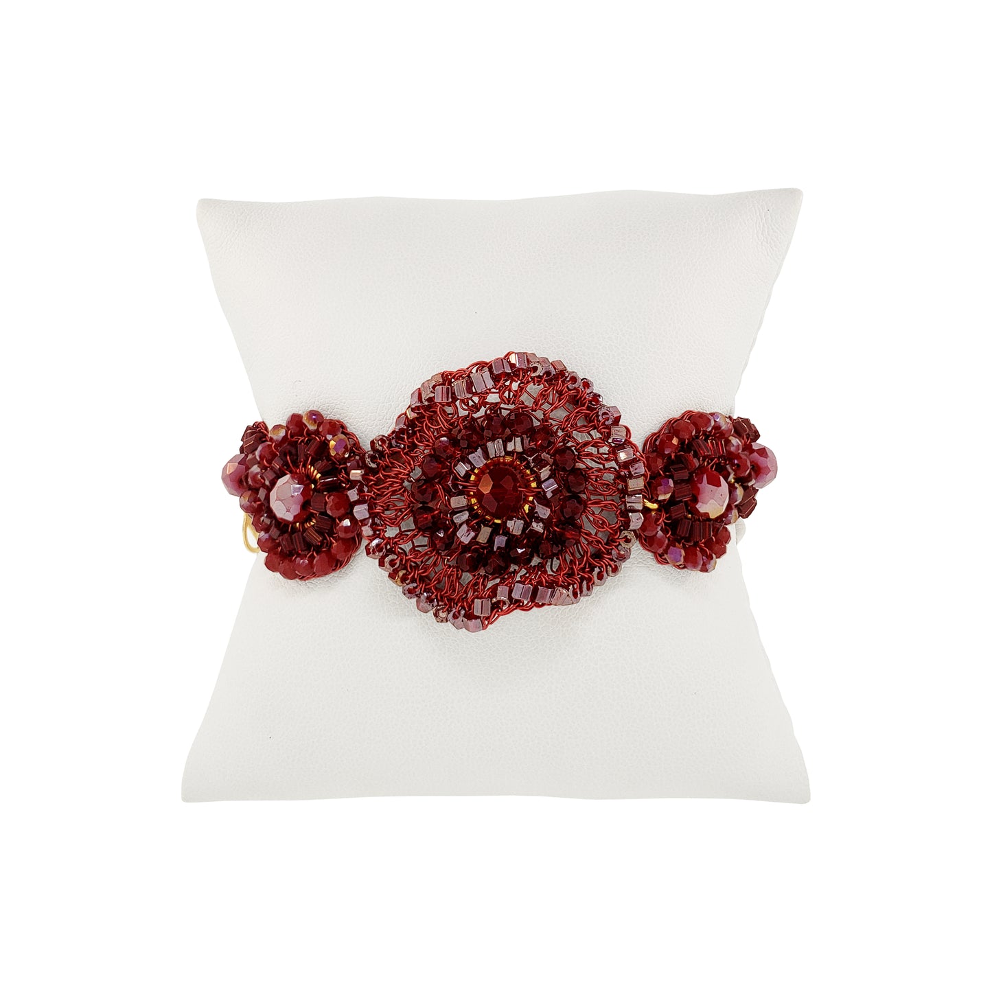 Pulseira de Crochê Flourish Infinite Love - Burgundy