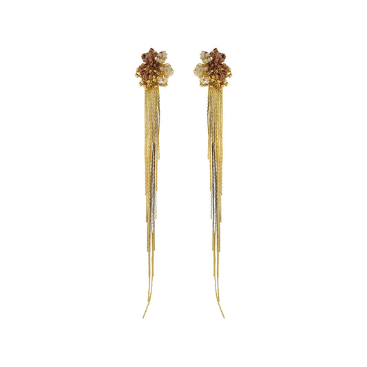 Brinco de Crochê Drizzle Fringe