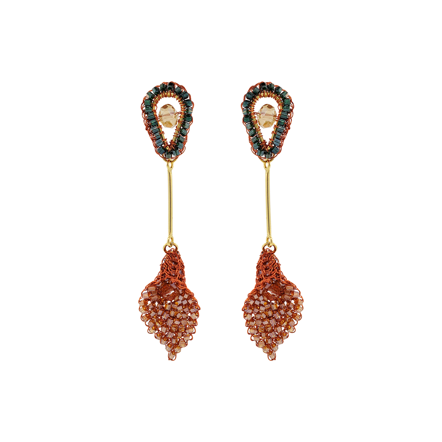 Brinco de Crochê Copo de Leite Laranja Mystic Forest Sale