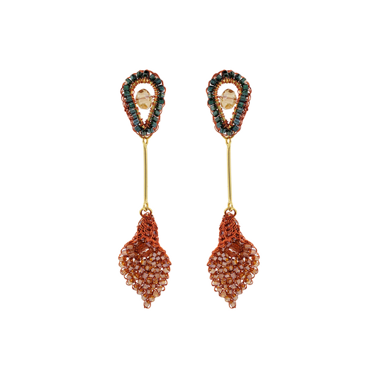 Brinco de Crochê Copo de Leite Laranja Mystic Forest Sale