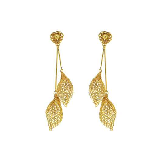 Brinco de Crochê Tulip Duo Chronos Legacy Dourado