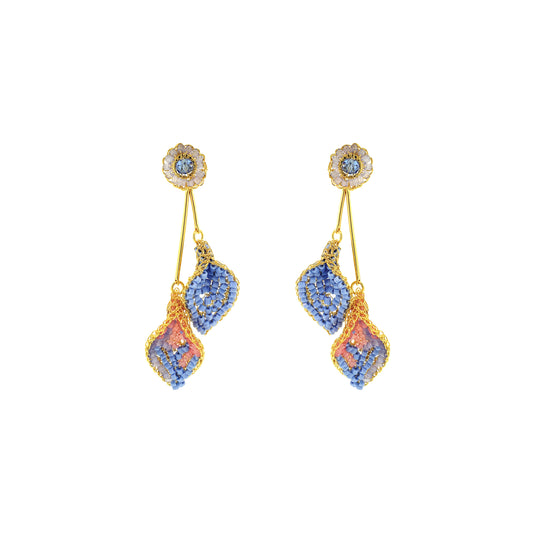 Brinco de Crochê Tulipa Duo Infinite Love